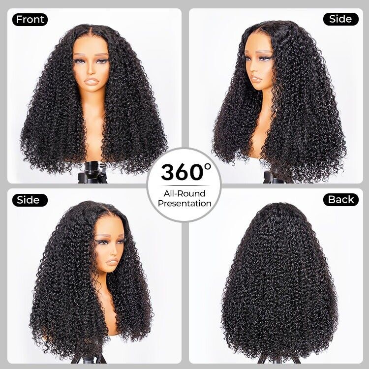 Human Hair Wigs Glueless Ready To Wear Lace Front Curly Full Density Women