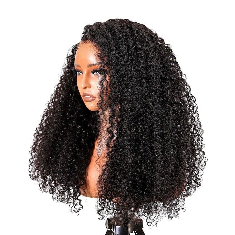 Human Hair Wigs Glueless Ready To Wear Natural Fluffy Curly Lace Front Women