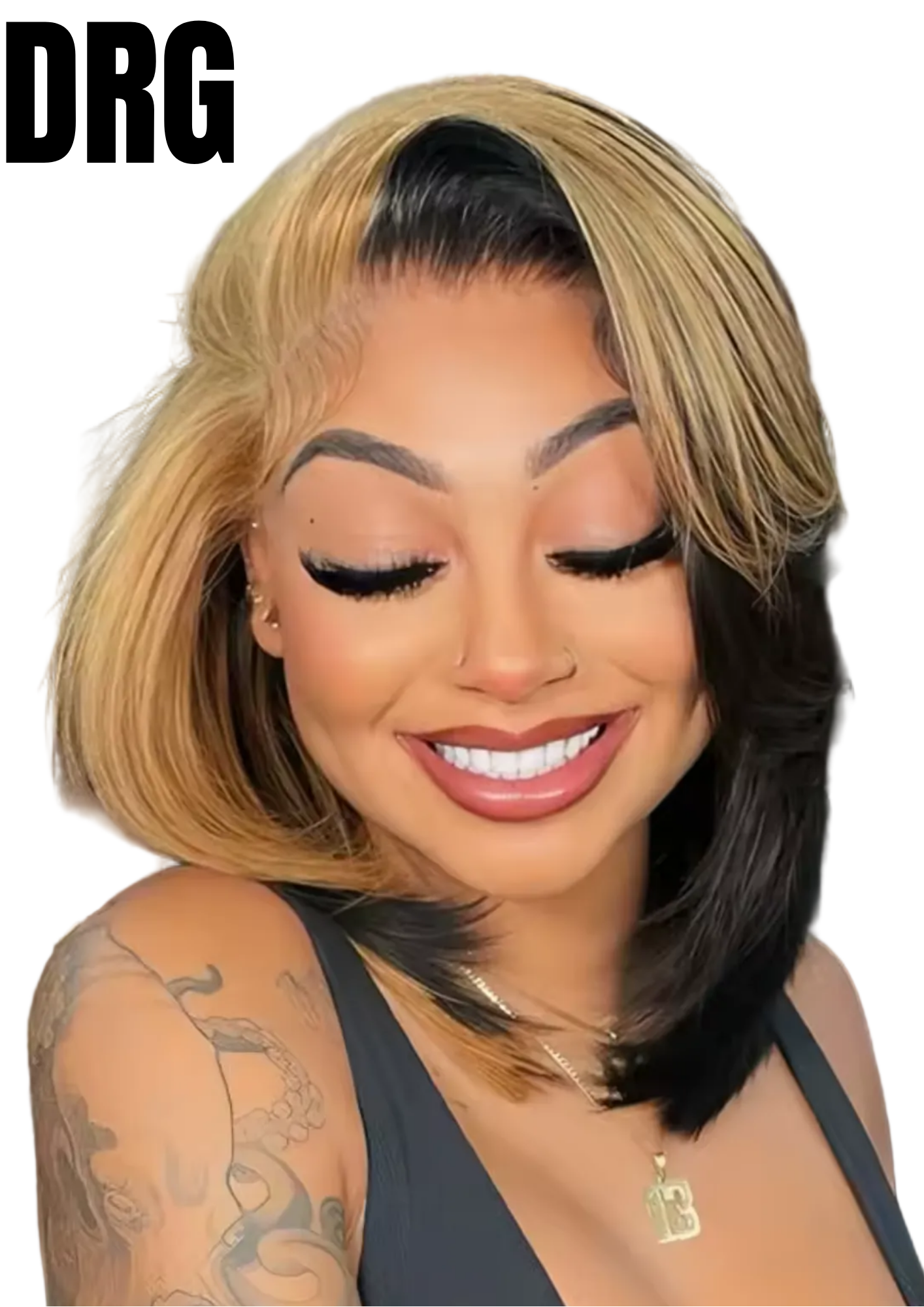 Honey Blonde Ombré Styled 13x6 ready to wear Lace Front