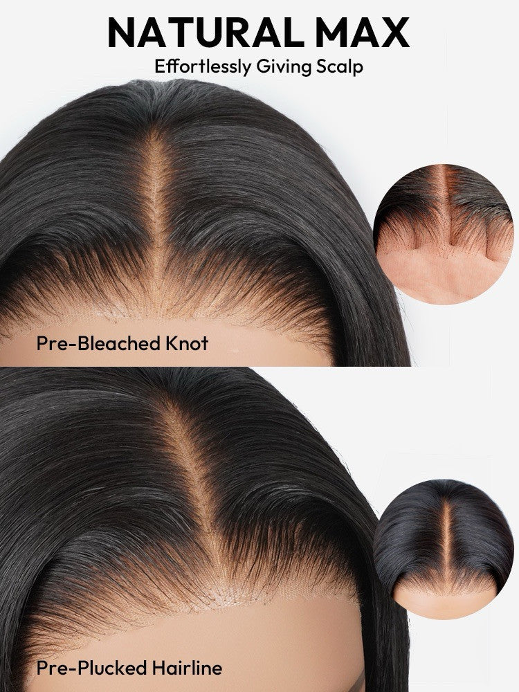 Vietnamese Human Hair Glueless Lace Front Pre Styled Loose Wave Wand Curl 250% Density Wig